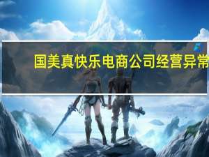国美真快乐电商公司经营异常
