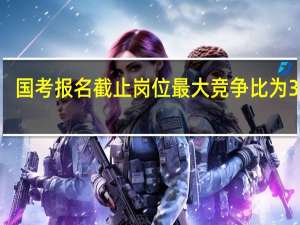 国考报名截止岗位最大竞争比为3572:1 到底什么情况呢