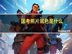 国考照片底色是什么