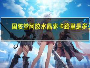 国胶堂 阿胶水晶枣卡路里是多少