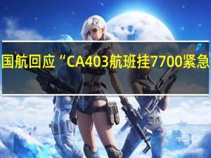 国航回应“CA403航班挂7700紧急代码”：人机安全事件原因正在调查中