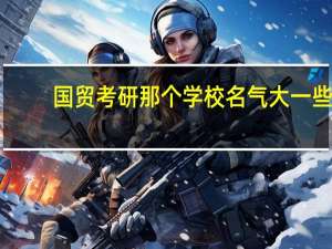 国贸考研那个学校名气大一些，而相对报的人又不多