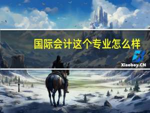国际会计这个专业怎么样
