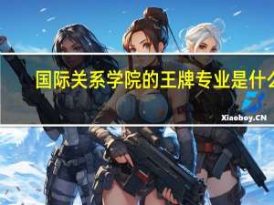 国际关系学院的王牌专业是什么