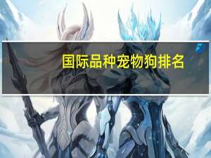 国际品种宠物狗排名