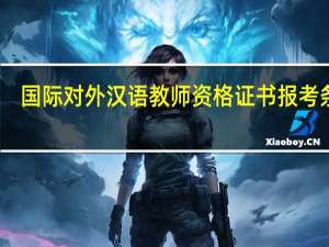 国际对外汉语教师资格证书报考条件