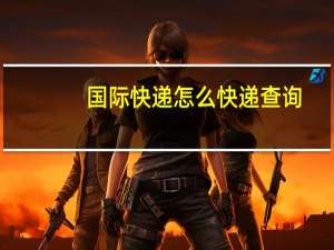 国际快递怎么快递查询