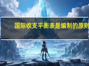 国际收支平衡表是编制的原则