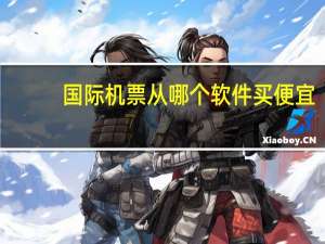 国际机票从哪个软件买便宜