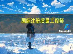 国际注册质量工程师（注册质量工程师）