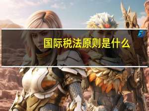 国际税法原则是什么