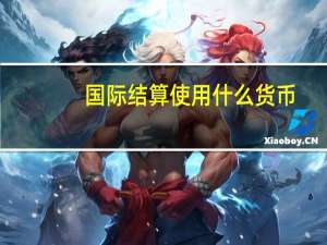 国际结算使用什么货币