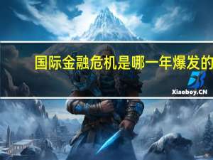 国际金融危机是哪一年爆发的（国际金融危机是哪一年）