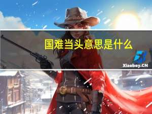 国难当头意思是什么
