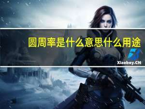 圆周率是什么意思什么用途（圆周率是什么意思）