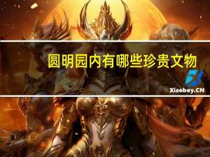 圆明园内有哪些珍贵文物