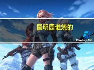 圆明园谁烧的