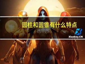 圆柱和圆锥有什么特点