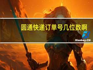圆通快递订单号几位数啊