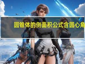 圆锥体的侧面积公式含圆心角（圆锥体的侧面积公式）