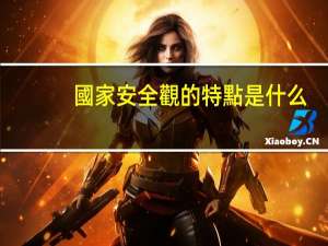 國家安全觀的特點是什么