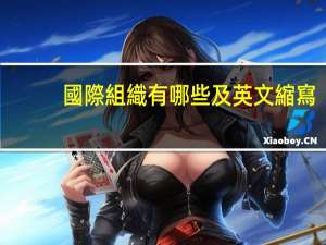 國際組織有哪些及英文縮寫