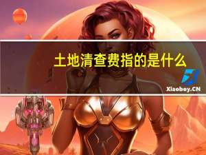 土地清查费指的是什么
