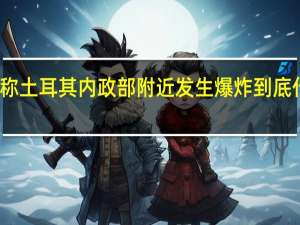 土媒称土耳其内政部附近发生爆炸 到底什么情况嘞