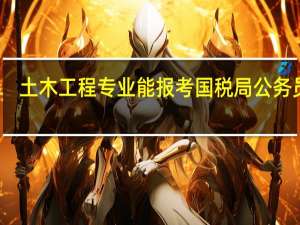 土木工程专业能报考国税局公务员吗