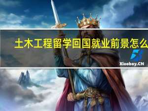 土木工程留学回国就业前景怎么样