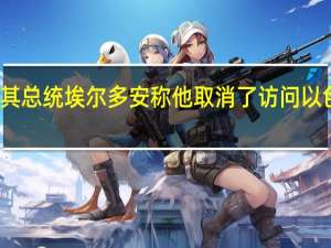 土耳其总统埃尔多安称他取消了访问以色列的计划