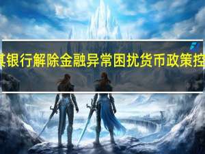 土耳其银行解除金融异常困扰 货币政策控制显著改善