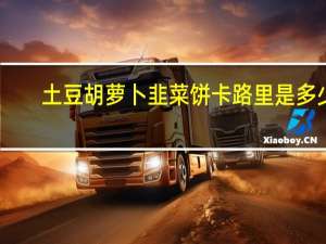 土豆胡萝卜韭菜饼卡路里是多少