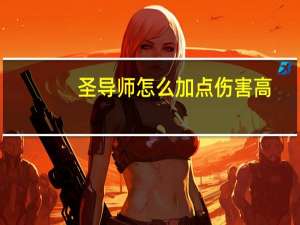 圣导师怎么加点伤害高（圣导师怎么加点攻击高）