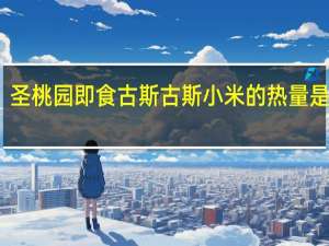 圣桃园 即食古斯古斯小米的热量是多少