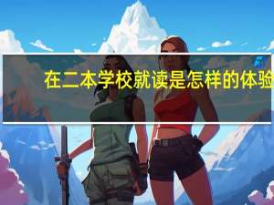 在二本学校就读是怎样的体验