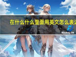 在什么什么里面用英文怎么表达？
