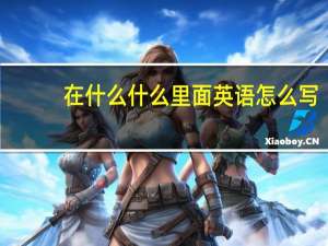 在什么什么里面英语怎么写