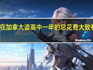 在加拿大读高中一年的总花费大致有多少