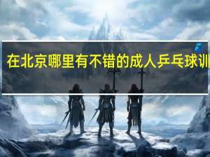 在北京哪里有不错的成人乒乓球训练馆