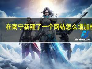 在南宁新建了一个网站怎么增加权重
