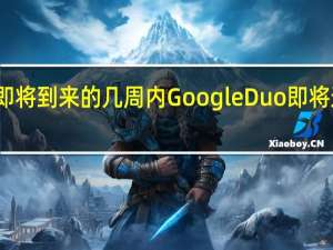 在即将到来的几周内 Google Duo即将进入网络