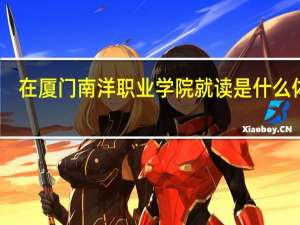 在厦门南洋职业学院就读是什么体验