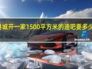 在县城开一家1500平方米的迪吧要多少！档次中