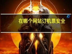 在哪个网站订机票安全