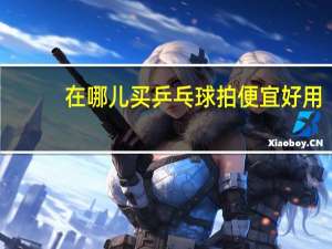 在哪儿买乒乓球拍便宜好用