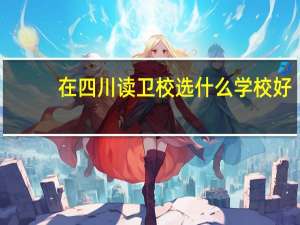 在四川读卫校选什么学校好