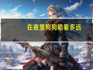 在夜里狗狗能看多远