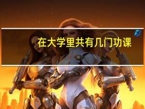 在大学里共有几门功课