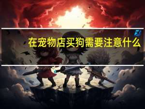 在宠物店买狗需要注意什么